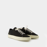 Achilles In Canvas Sneakers - COMMON PROJECTS - Leather - Black