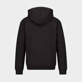 Petit Logo Hoodie - Lanvin - Cotton - Black
