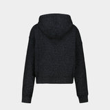 Swee Zip Mo Animalier Hoodie - Zadig & Voltaire - Cotton - Black