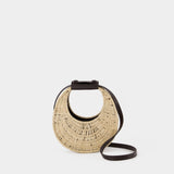 Good Night Moon Wicker Bag - Staud - Raffia - Ivory