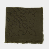 Stevie Strass Western Scarf - Zadig & Voltaire - Cashmere - Khaki