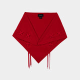 Merino Neckerchief Scarf - Simone Rocha - Wool - Red