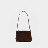 Romy Small Shoulder Bag - Tory Burch - Leather - Brown
