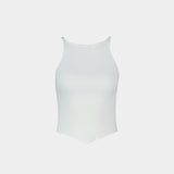 Signature Pointy T-Shirt - Courreges - Viscose - White