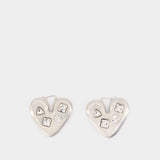 Les Boucles Coeur - Jacquemus - Metal - Silver
