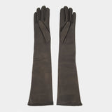 Long Patch Gloves - Coperni - Leather - Black
