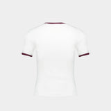 Signature T-Shirt - Courreges - Cotton - White