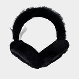 W Earmuff - UGG - Leather - Black