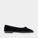 Lina Ballchain Ballerinas - Alexander Wang - Leather - Black