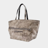 Punch Shopper Bag - Alexander Wang - Leather - Grey