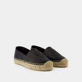 Paloma Espadrilles Flat Shoes - ANINE BING - Leather - Black