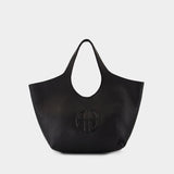 Medium Lili Tote Bag - ANINE BING - Leather - Black