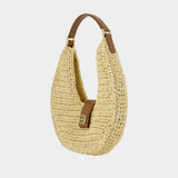 Lou Monogram Shoulder Bag - ANINE BING - Leather - Beige