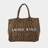 Leo Shopper Bag - ANINE BING - Cotton - Black