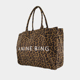 Leo Shopper Bag - ANINE BING - Cotton - Black