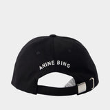 Jeremy Baseball Cap - ANINE BING - Cotton - Black