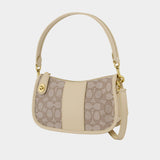 Hobo Swinger bag - Coach - Jacquard - Beige