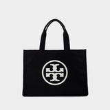 Ella Shopper Bag - Tory Burch - Cotton - Black