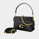 Tabby With Chain Shoulder Bag - Coach - Leather - Black