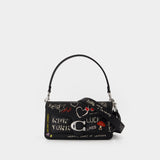 Sketch Print Tabby 26 Shoulder Bag - Coach - Leather - Black