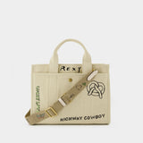 Sketch Print Cargo Tote Bag - Coach - Cotton - Neutral