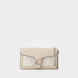 Tabby Chain Clutch Crossbody - Coach - Canvas - White