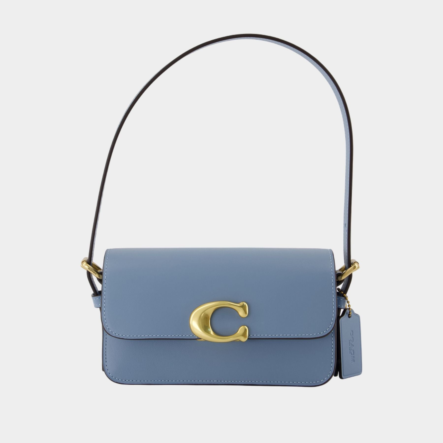 Zoe Shoulder Bag - Coach - Leather - Blue