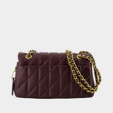 Quilted Tabby 26 With Chain Shoulder Bag - Coach - Leather - Burgundy