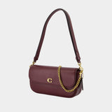 Brook Shoulder Bag - Coach - Leather - Burgundy