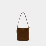 Bleecker Shoulder Bag - Coach - Suede - Brown