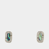 Abalone Earrings - Marc Jacobs - Metal - Silver