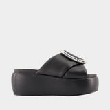 The Platform Sandals - Marc Jacobs - Leather - Black