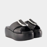 The Platform Sandals - Marc Jacobs - Leather - Black