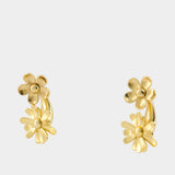Daisy Wild Statement Earrings Hair Clips - Marc Jacobs - Metal - Gold