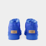 W Classic Ultra Mini Ankle Boots - UGG - Leather - Blue