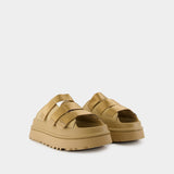 W Goldenglow Slide Mules - UGG - Synthetic - Brown