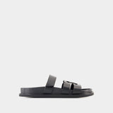 Ines Sport Sandals - Tory Burch - Leather - Black