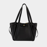 Romy Shopper Bag - Tory Burch - Leather - Black
