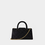 Fleming Shoulder Bag - Tory Burch - Leather - Black