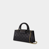 Fleming Shoulder Bag - Tory Burch - Leather - Black