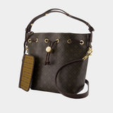 T-Monogram Purse - Tory Burch - Cotton - Brown