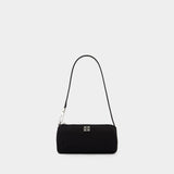 Virginia Cylinder Shoulder Bag - Tory Burch - Synthetic - Black