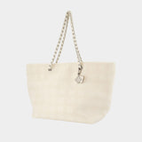 Ella Terry Shopper Bag - Tory Burch - Cotton - Neutral