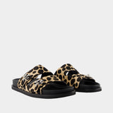 T-Lock Sport Sandals - Tory Burch - Leather - Printed