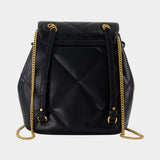 Kira Diamond Mini Backpack - Tory Burch - Leather - Black