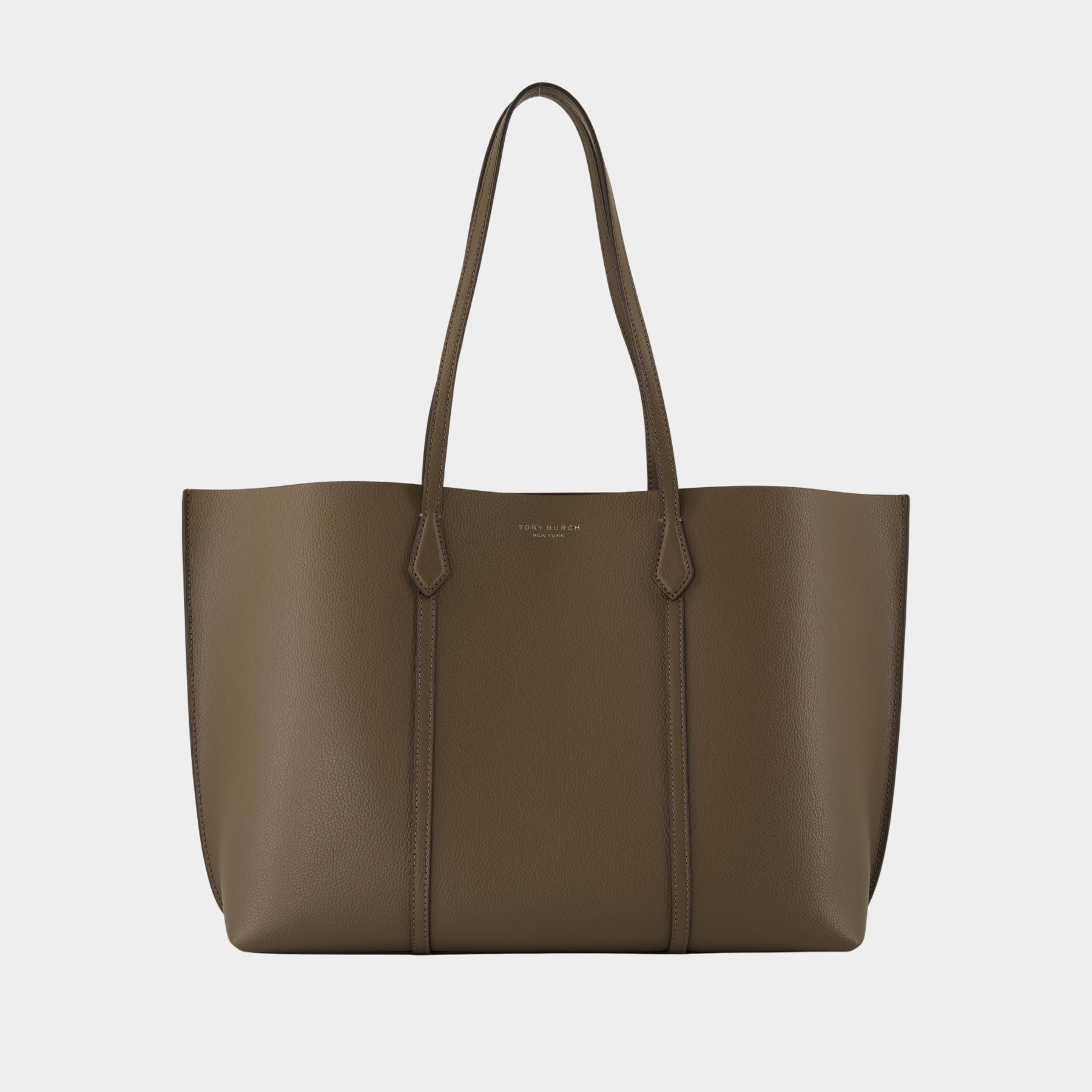 トートバッグ Tory Burch Perry Shopper Bag - Tory Burch - Leather - Khaki Perry Shopper Bag - Tory Burch - Leather - Khaki