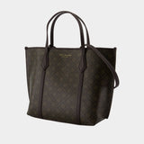 Perry Small Shopper Bag - Tory Burch - Cotton - Brown