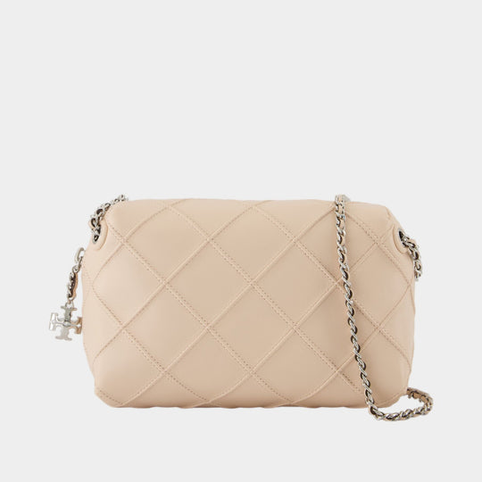 Fleming Small Crossbody - Tory Burch - Leather - Pink