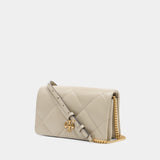 Kira Diamond Quilt Crossbody - Tory Burch - Leather - White