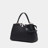 Eleanor Medium Satchel Purse - Tory Burch - Leather - Black